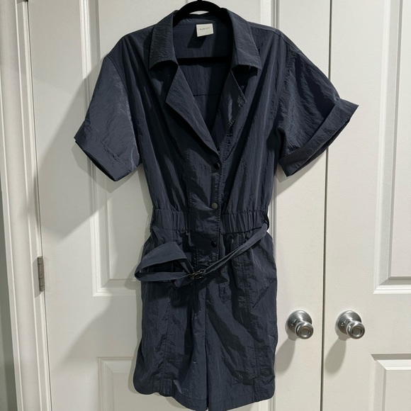 Varley Belle Boxy Playsuit Romper Slate Blue L - Picture 3 of 10